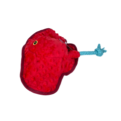 Stingray Dog Pet Toys with Cotton Rope Squeaker