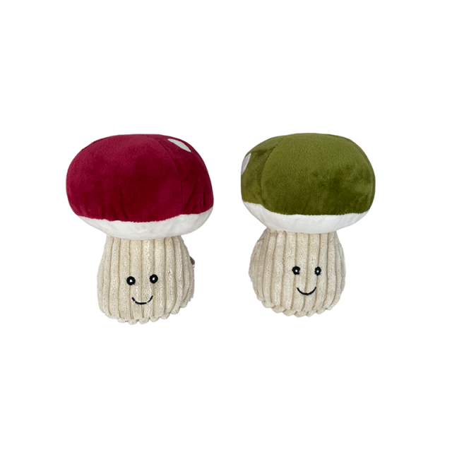 Green Red Fungi Pet Toy Tear-resistant Dog Toys with Squeaker