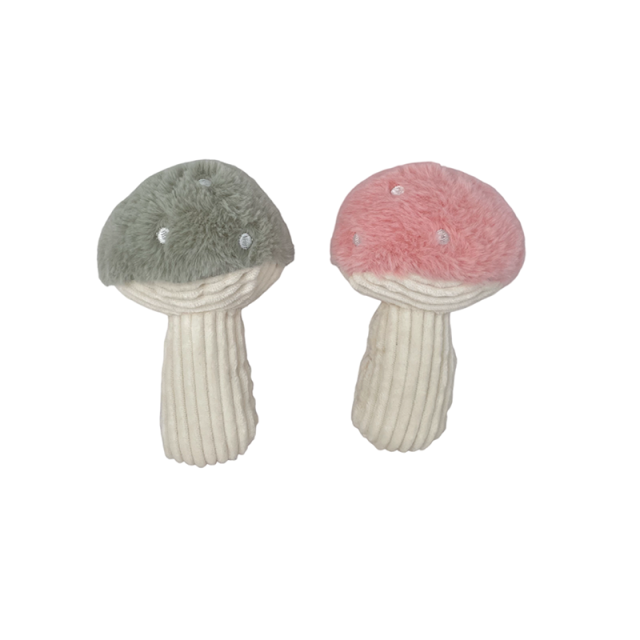 Soft Durable Mushroom Plush Dog Toys with Squeaker