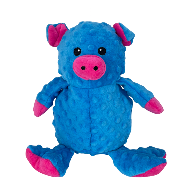 Blue Pig Wear-resistant Dog Toy with Squeaky