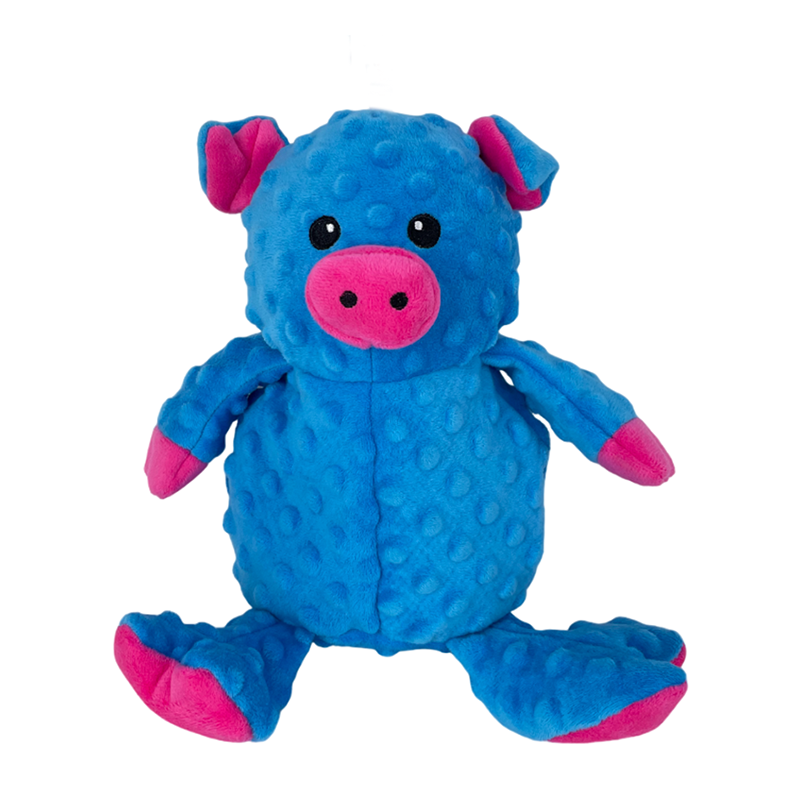 Blue Pig Wear-resistant Dog Toy with Squeaky