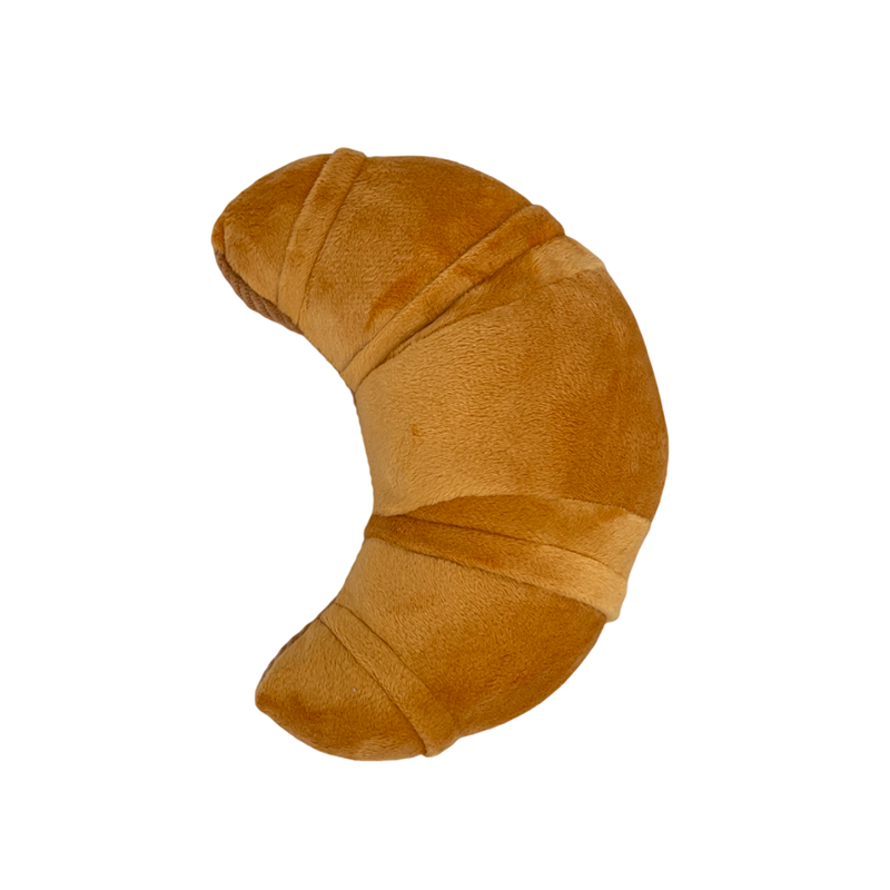 Simulation Croissant Pet Plush Toy Chewing Dog Toys with Squeaker