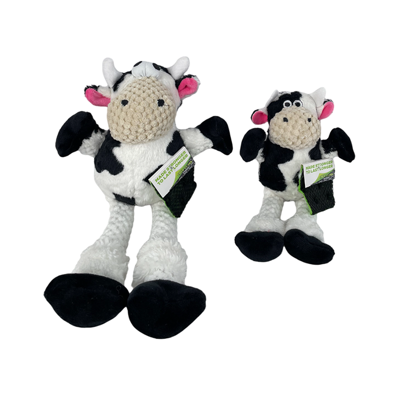 Cow Squeaky Plush Dog Toy Durable Tear-resistant Pet Toys