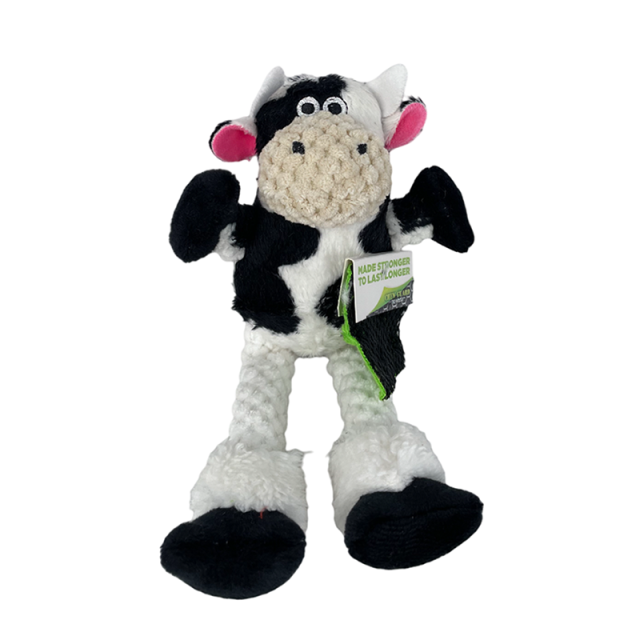 Cow Squeaky Plush Dog Toy Durable Tear-resistant Pet Toys