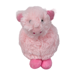Round Pig Pink Adorable Pet Toy for Dog with Squeaker