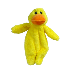 Soft Adorable Yellow Duck Plush Cover Dog Toy with Crinkle Paper
