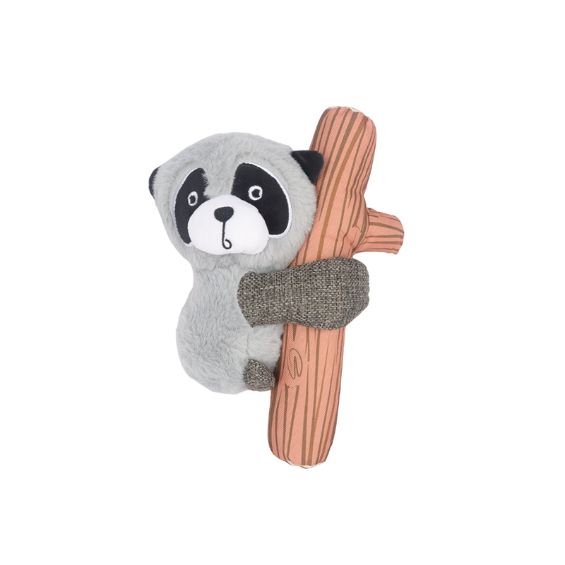 Raccon Pet Chew Toy with Tree Branch
