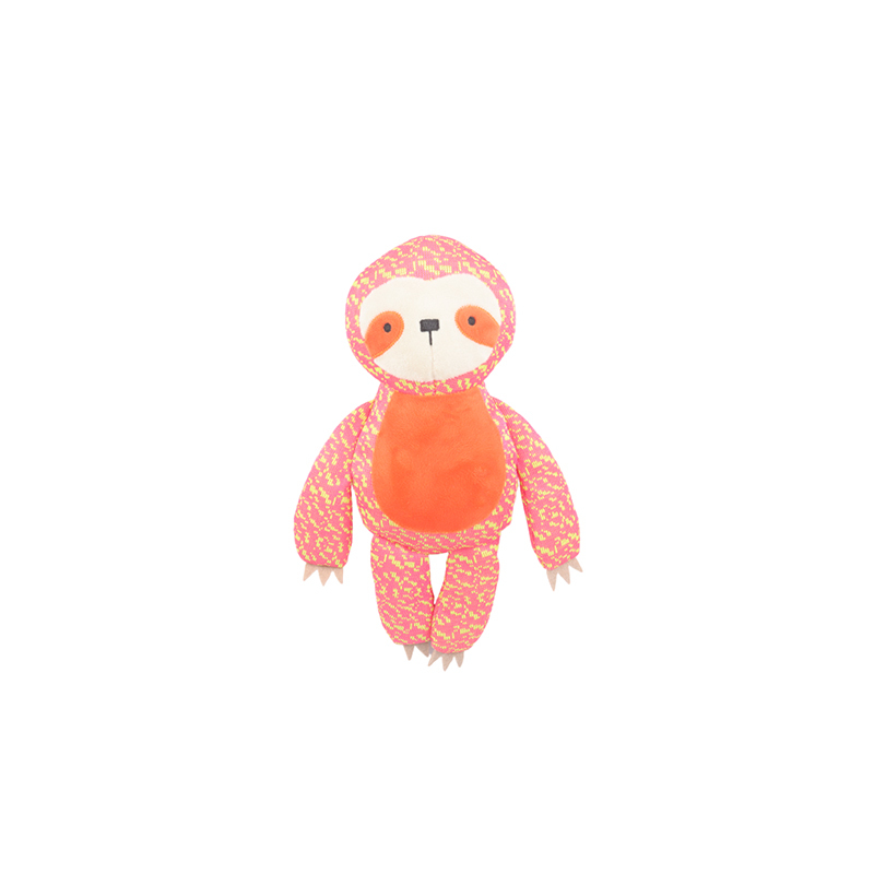 Orange Sloth Dog Plush Toy