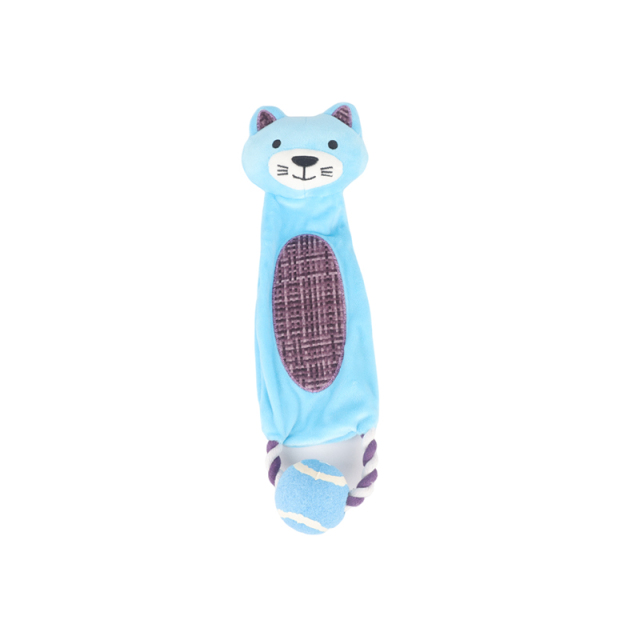 Chew Crinkle Rope Dog Toy - Cat