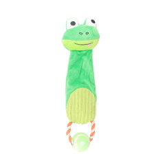 Chew Crinkle Rope Dog Toy - Frog