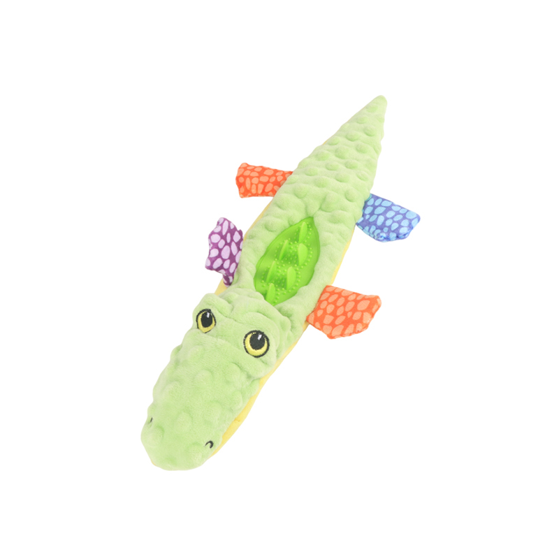 Crocodile Crinkle Dog Toy