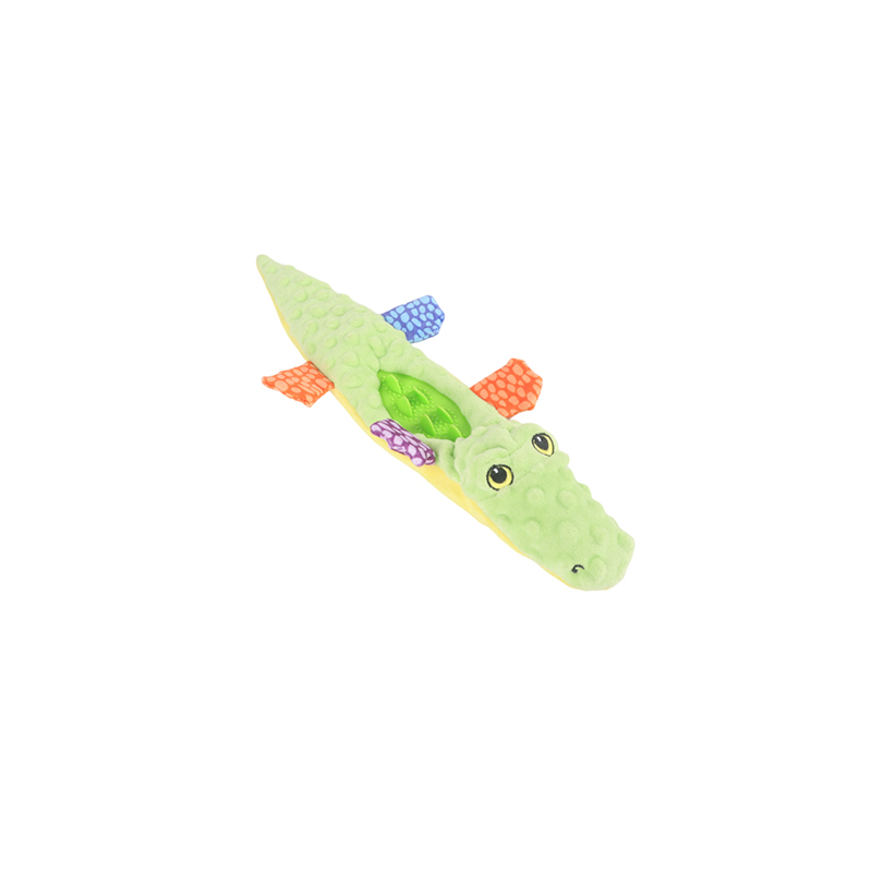 Crocodile Crinkle Dog Toy