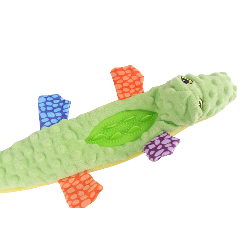 Crocodile Crinkle Dog Toy