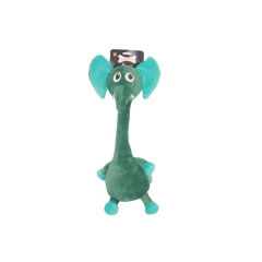Long Neck Elephant Dog Toy with Squeaker