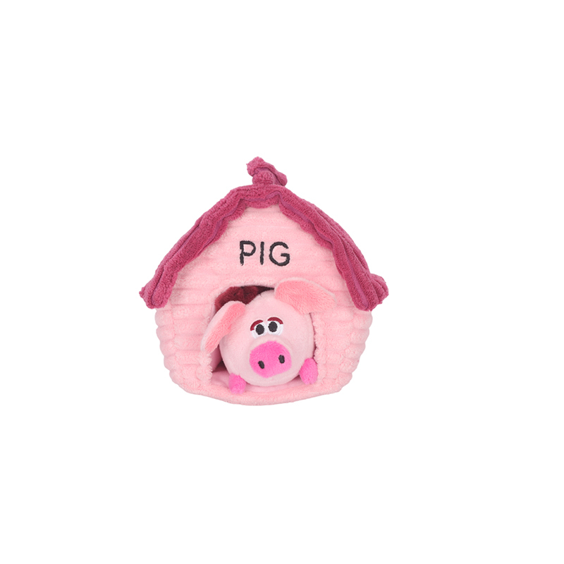 Farm House Animal Plush Pet Toys Dog Toy - Pig