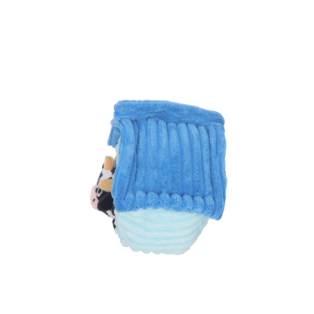 Farm House Animal Plush Pet Toys Dog Toy - Cow