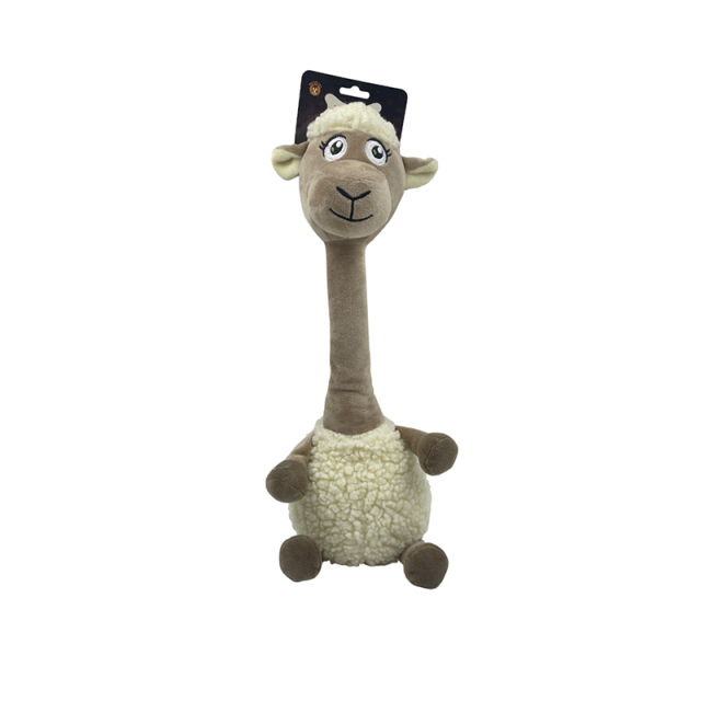 Long Neck Lamb Dog Toy with Squeaker