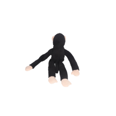 Durable Black Monkey Pet Plush Toys Dog Toy with Squeakers