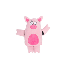 Durable Pink Pig Dog Chew Toys Detachable Legs Hand