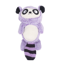 Purple Soft Adorable Raccon Plush Pet  Dog Toy with Squeaker