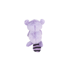 Purple Soft Adorable Raccon Plush Pet  Dog Toy with Squeaker