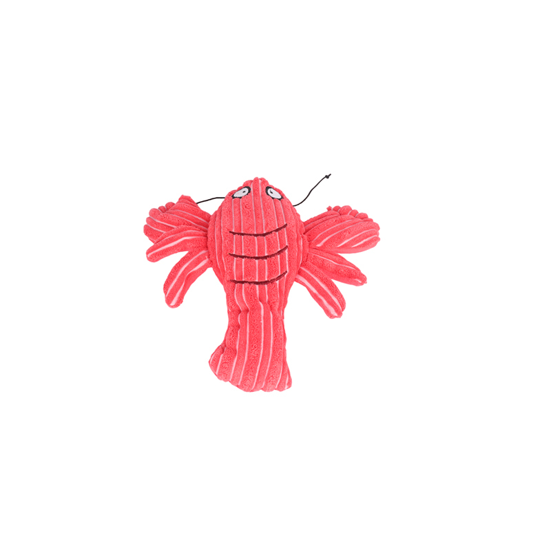 Red Lobster Pet Plush Toy with Squeaky