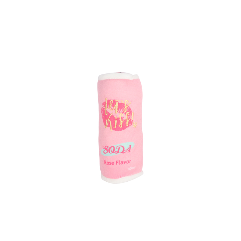 Soda Bottle Pet Plush Toy with Squeaky