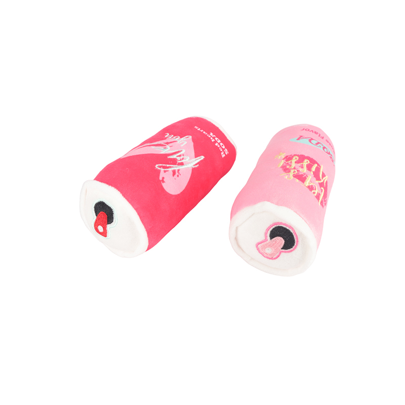 Soda Bottle Pet Plush Toy with Squeaky