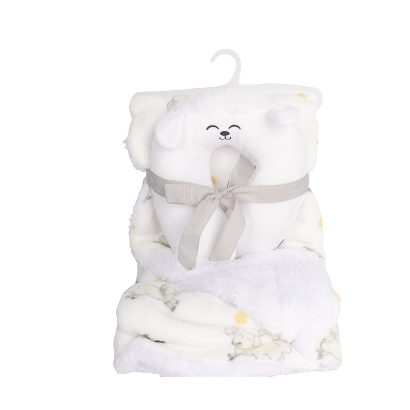 Baby Blanket with U-shaped Pillow