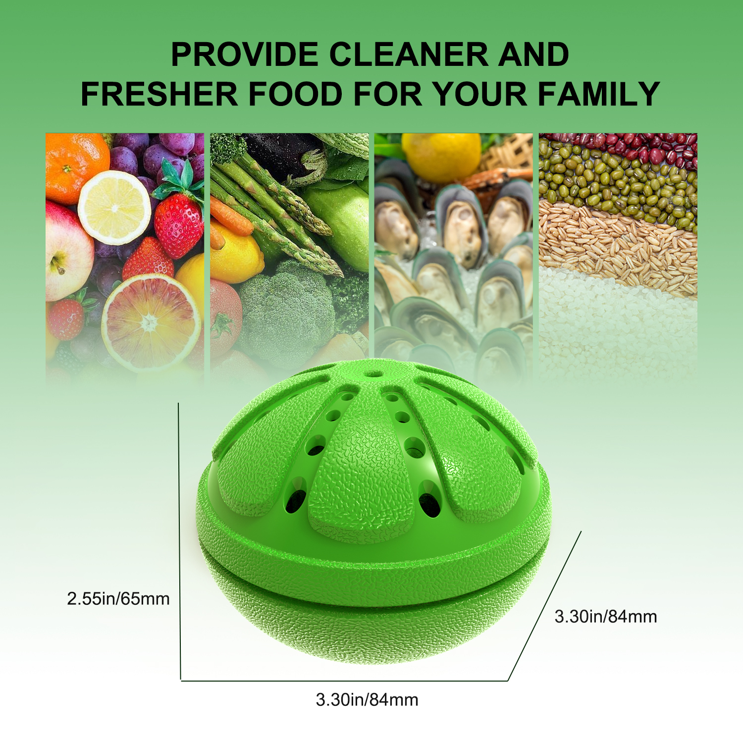 WASHWOW Fruit and Vegetable Cleaner Device, Mini Portable Wireless Food Purifier for Cleaning, Kitchen Gadgets for Deeply Clean Fruits and Veggies, Rice, Meat Even Small Clothes Washing Machine