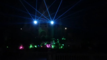 Outdoor waterproof 40/50/60W laser system integrated with ShowTower for outdoor performance