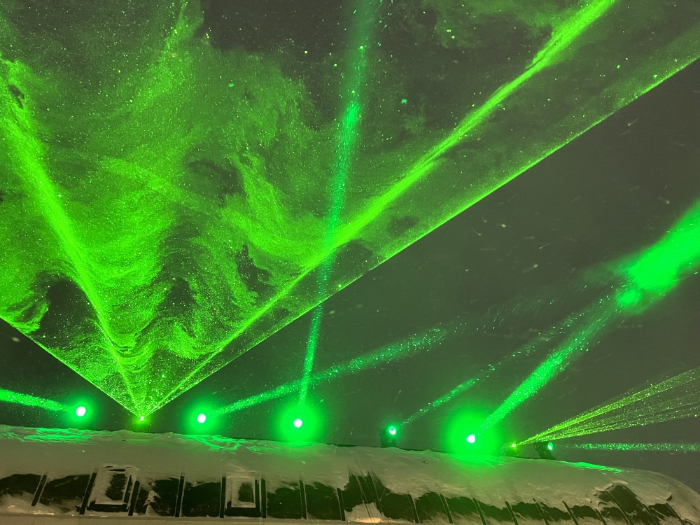 BL40.0RGB TW Outdoor waterproof laser system integrated with ShowTower for outdoor performance