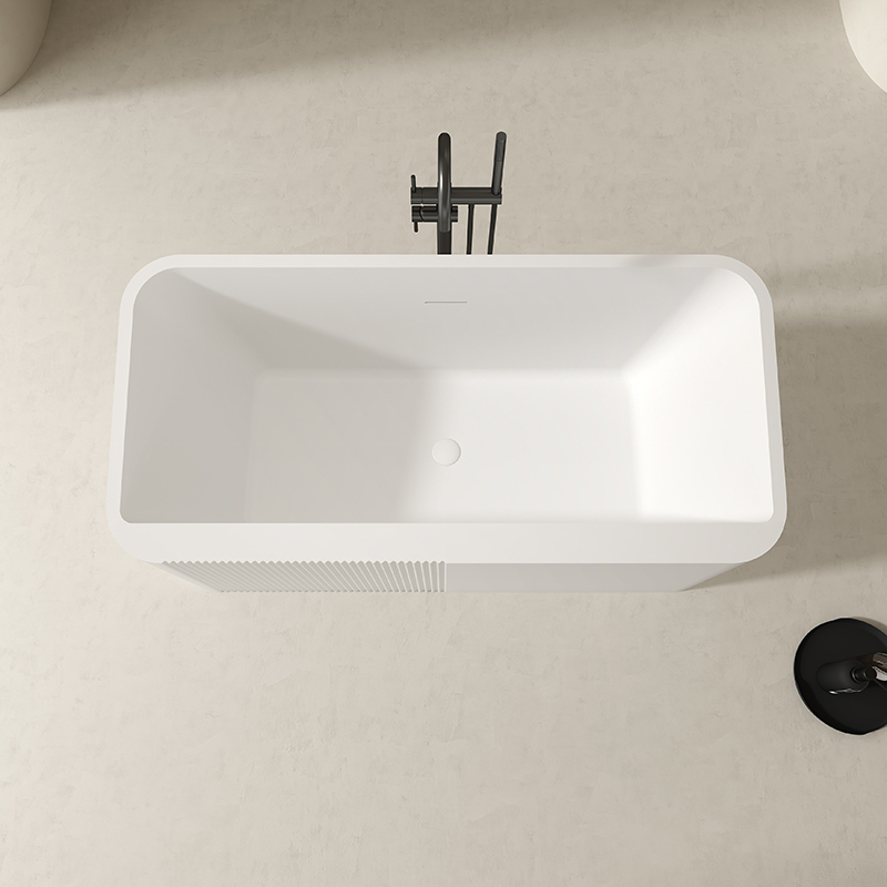 Factory Directory Rectangular Thick Rim Acrylic Deep Soaking Bathtub QJ-Y0032