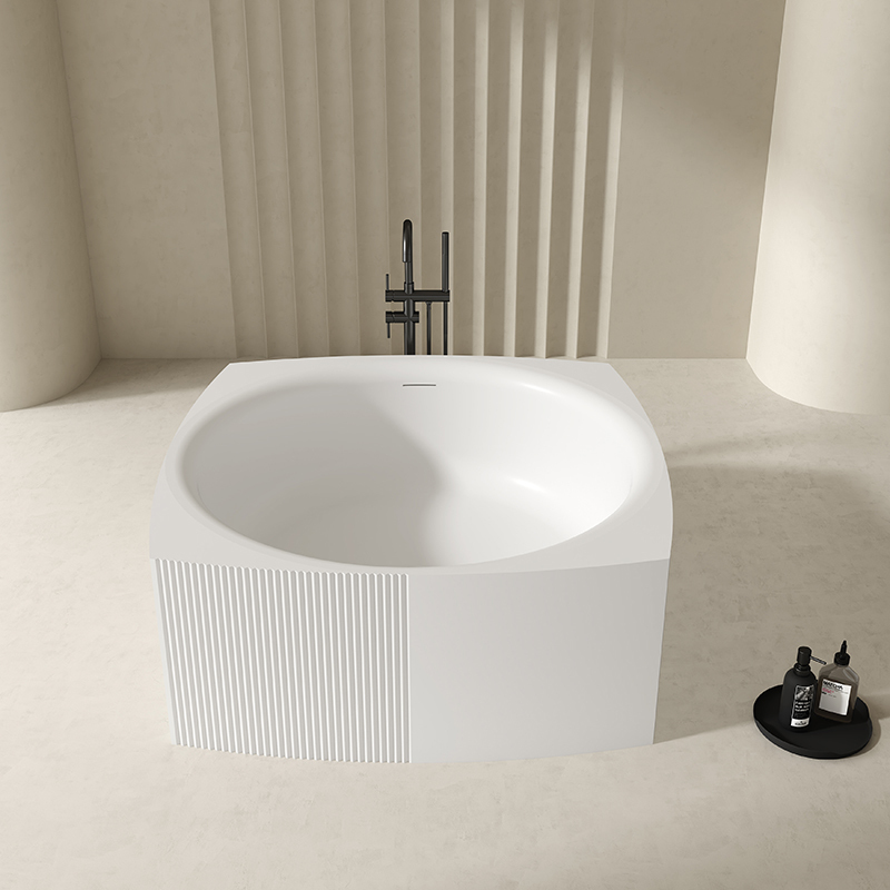 Wholesale High End Quality Unique Shape Acrylic Soaking Bathtub QJ-Y0026
