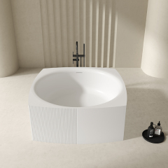 Wholesale High End Quality Unique Shape Acrylic Soaking Bathtub QJ-Y0026