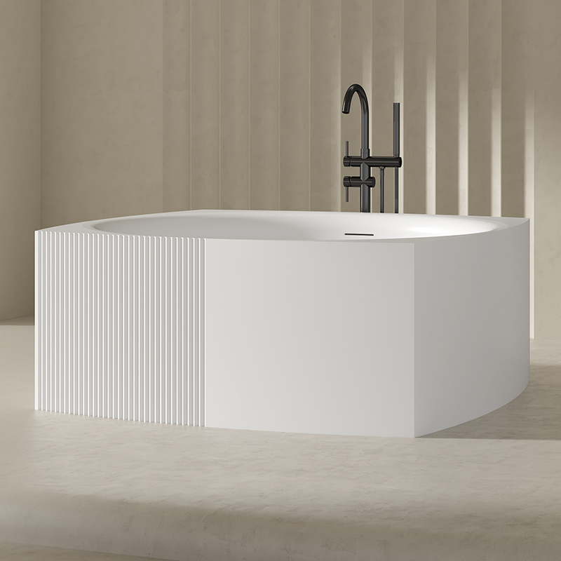Wholesale High End Quality Unique Shape Acrylic Soaking Bathtub QJ-Y0026