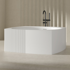Wholesale High End Quality Unique Shape Acrylic Soaking Bathtub QJ-Y0026