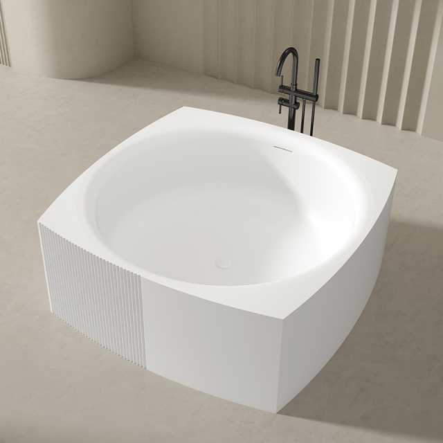 Wholesale High End Quality Unique Shape Acrylic Soaking Bathtub QJ-Y0026