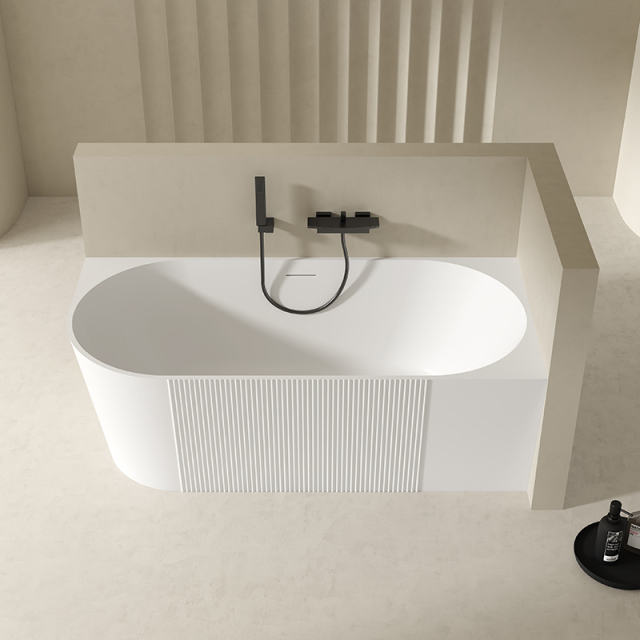 Wholesale Fashion Acrylic Back to Corner Deep Soaking Bathtub QJ-Y0013