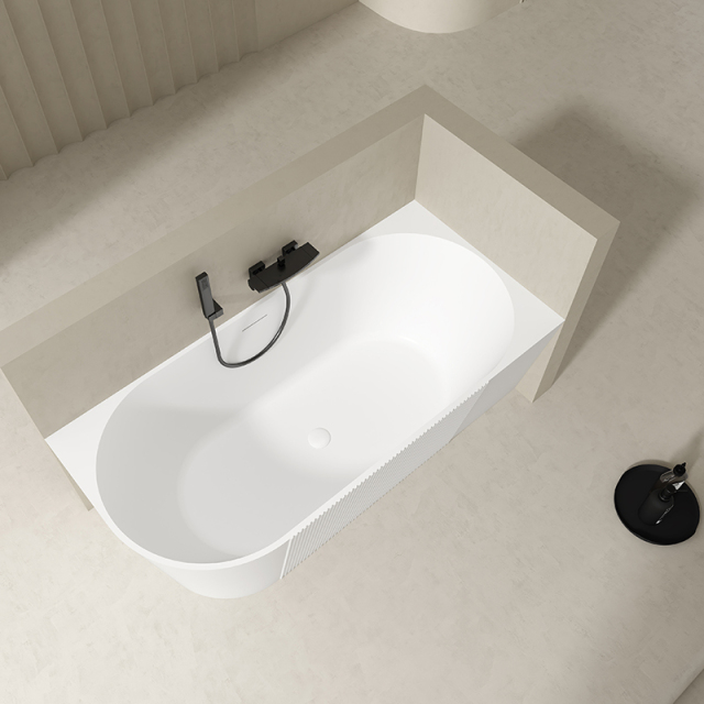 Wholesale Fashion Acrylic Back to Corner Deep Soaking Bathtub QJ-Y0013