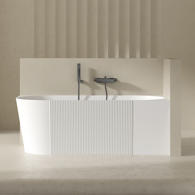 Wholesale Fashion Acrylic Back to Corner Deep Soaking Bathtub QJ-Y0013