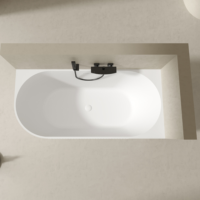 Wholesale Fashion Acrylic Back to Corner Deep Soaking Bathtub QJ-Y0013