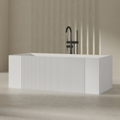 Factory Supply Quality Assurance Rectangular Fluted Bathtub QJ-Y0015