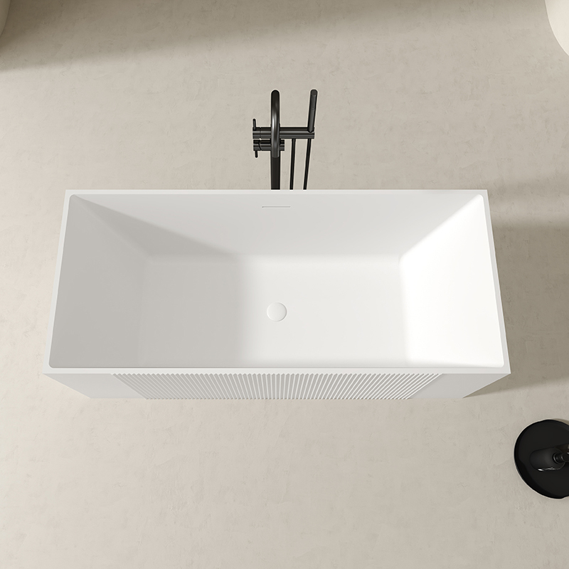 Factory Supply Quality Assurance Rectangular Fluted Bathtub QJ-Y0015