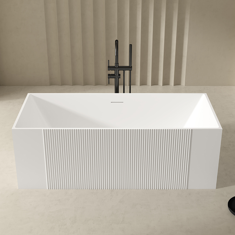 Factory Supply Quality Assurance Rectangular Fluted Bathtub QJ-Y0015