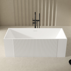 Factory Supply Quality Assurance Rectangular Fluted Bathtub QJ-Y0015