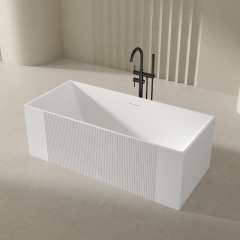 Factory Supply Quality Assurance Rectangular Fluted Bathtub QJ-Y0015