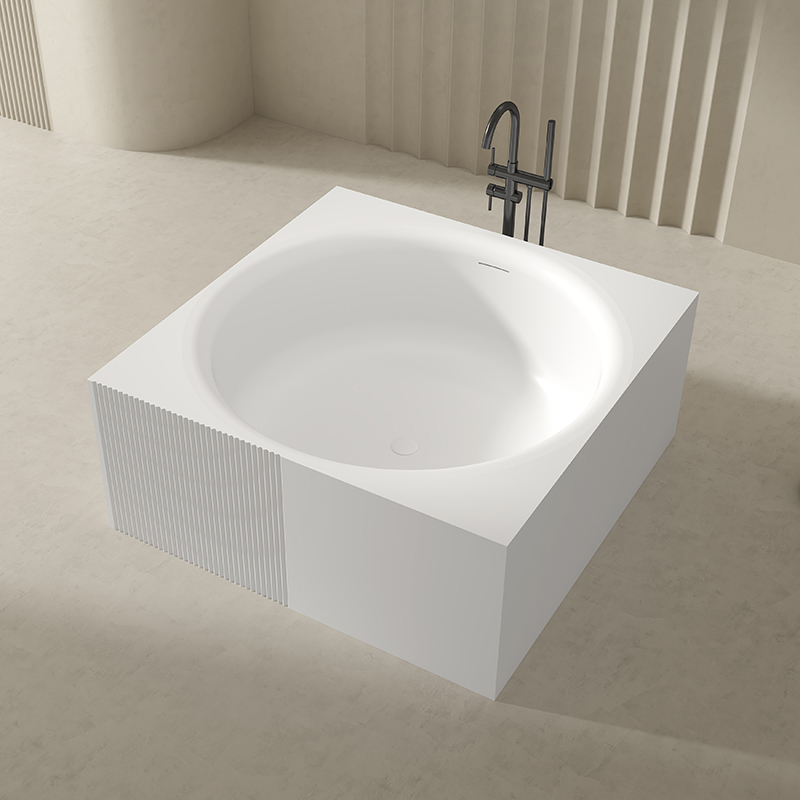 Hot Style Wholesale Square Acrylic Soaking Bathtub QJ-Y0021