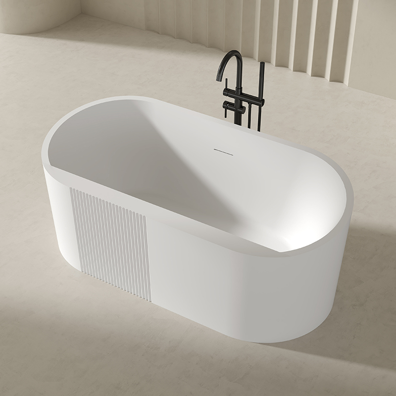 China Wholesale Factory Unique Oval Freestanding Acrylic Bathtub QJ-Y0031