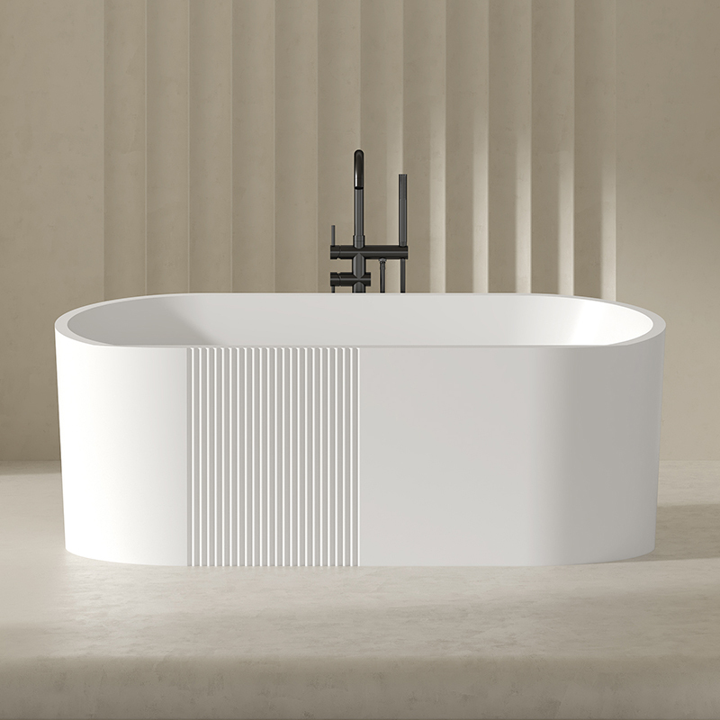 China Wholesale Factory Unique Oval Freestanding Acrylic Bathtub QJ-Y0031